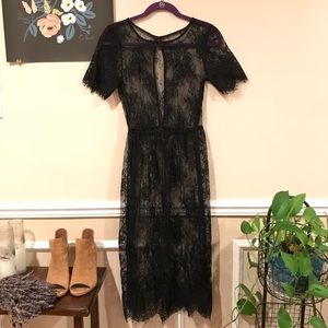 Witchy lace maxi dress